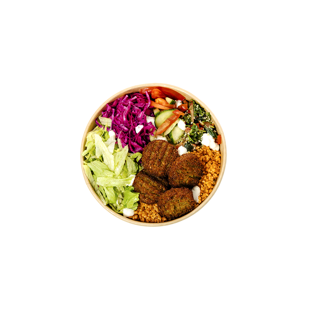 Bowl falafel roll n eat